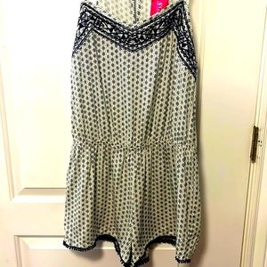 One piece summer attire size 10-12 blue
